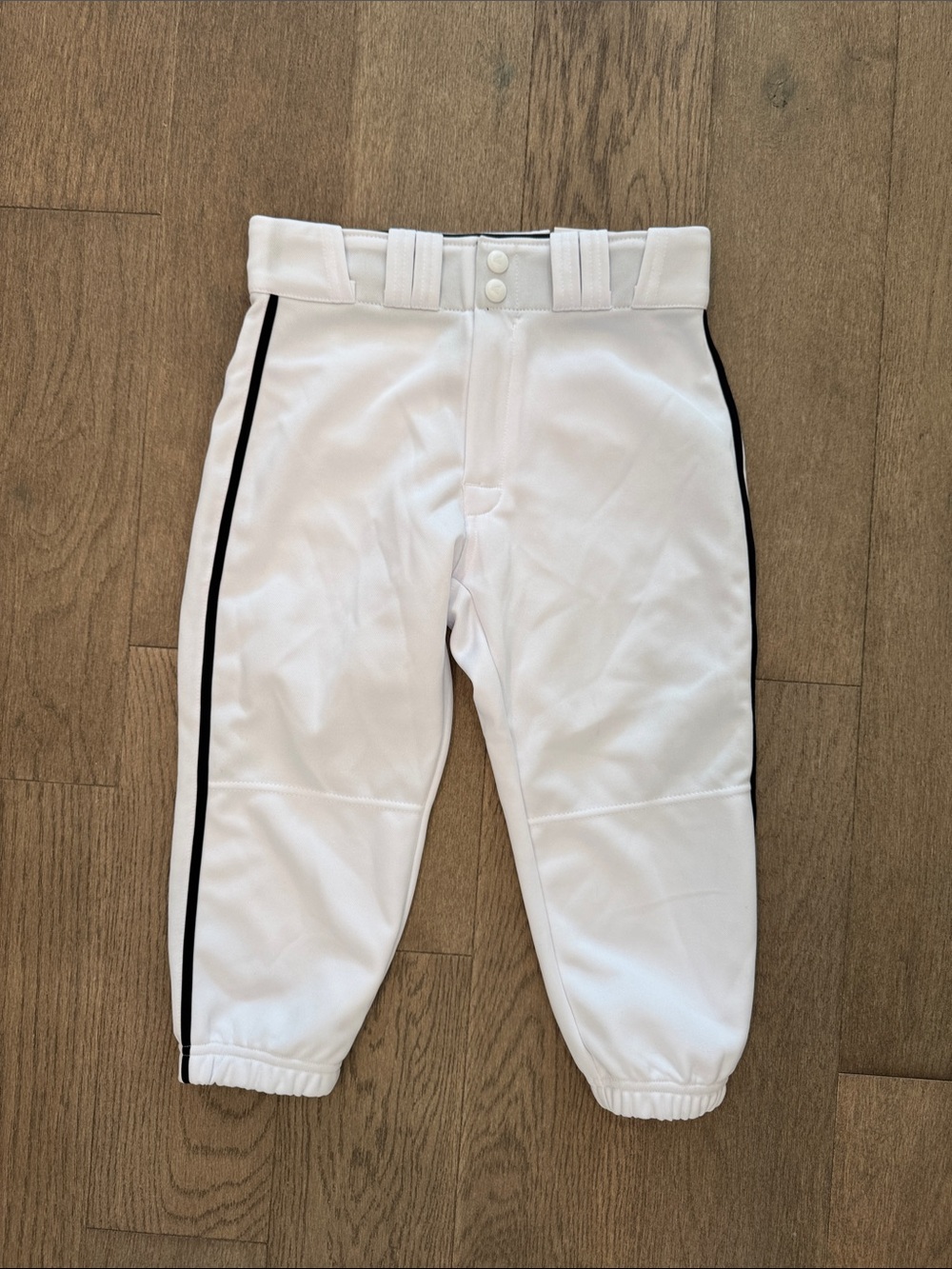 NWT Easton Rival Piped Baseball Knickers Boys Youth‎ Medium White Black Sports